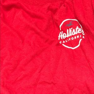 Red hollister long sleeve